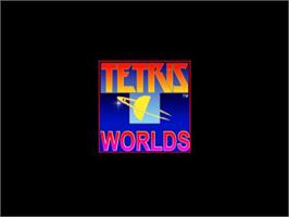 Title screen of Tetris Worlds on the Sony Playstation 2.