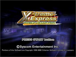 Title screen of Tetsu One - Densha de Battle on the Sony Playstation 2.