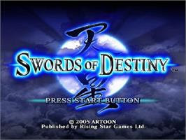 Title screen of Tian Xing - Swords Of Destiny on the Sony Playstation 2.