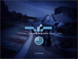 Title screen of Total Immersion Racing on the Sony Playstation 2.