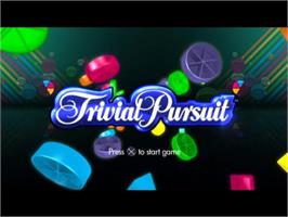 Title screen of Trivial Pursuit on the Sony Playstation 2.