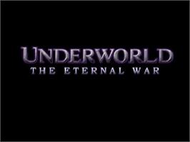 Title screen of Underworld - The Eternal War on the Sony Playstation 2.