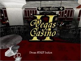 Title screen of Vegas Casino 2 on the Sony Playstation 2.