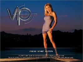 Title screen of Vip on the Sony Playstation 2.