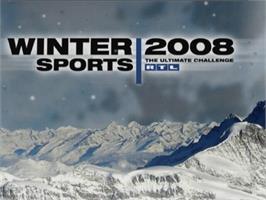 Title screen of Winter Sports 2008 - The Ultimate Challenge on the Sony Playstation 2.