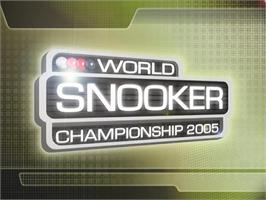 Title screen of World Snooker Championship 2005 on the Sony Playstation 2.