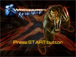 Title screen of X-men 2 - La Vengeance De Wolverine on the Sony Playstation 2.
