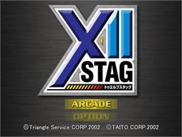 Title screen of XII Stag on the Sony Playstation 2.