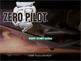 Title screen of Zero Pilot - Kokuu no Kiseki on the Sony Playstation 2.