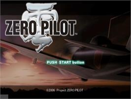 Title screen of Zero Pilot - Zero on the Sony Playstation 2.