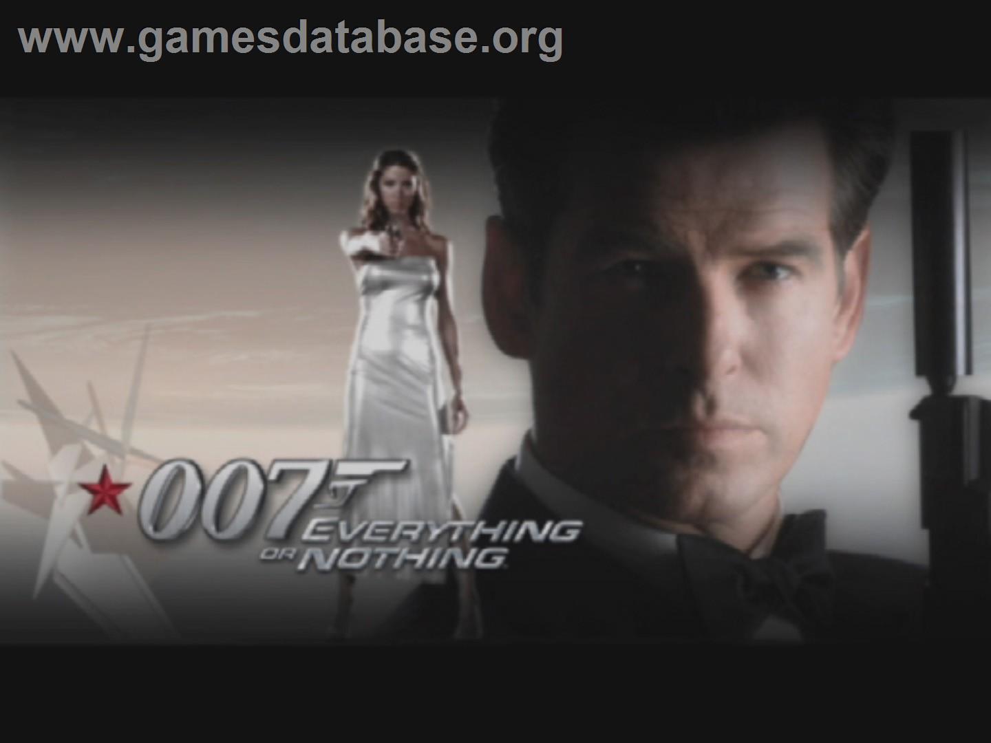 007 - Everything Or Nothing - Sony Playstation 2 - Artwork - Title Screen