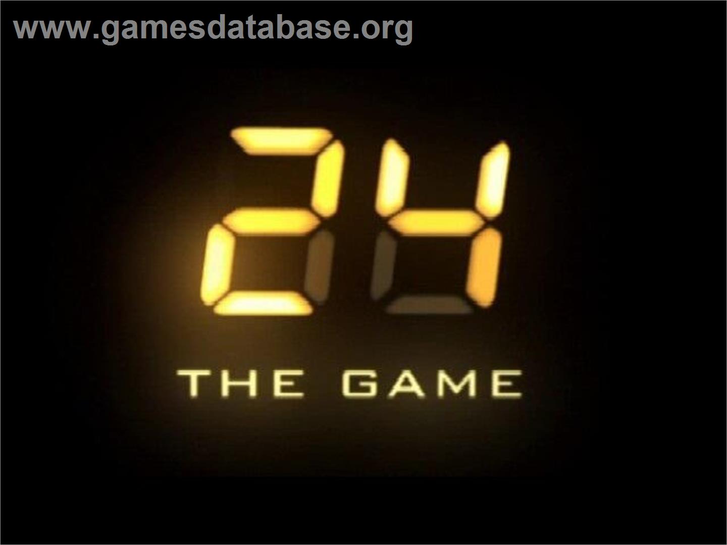 24 - The Game - Sony Playstation 2 - Artwork - Title Screen