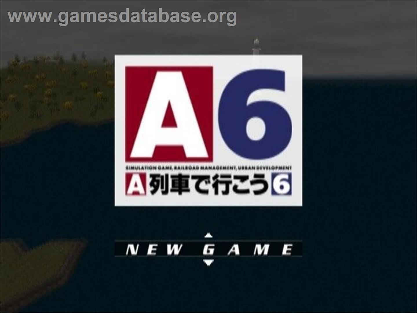 A-train 6 - Sony Playstation 2 - Artwork - Title Screen