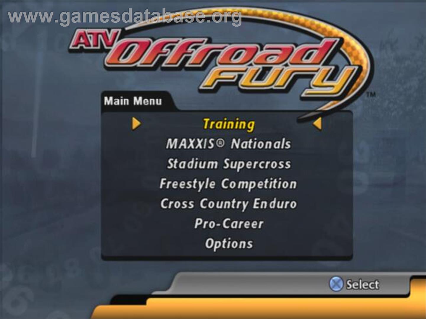 ATV Offroad - All Terrain Vehicle - Sony Playstation 2 - Artwork - Title Screen