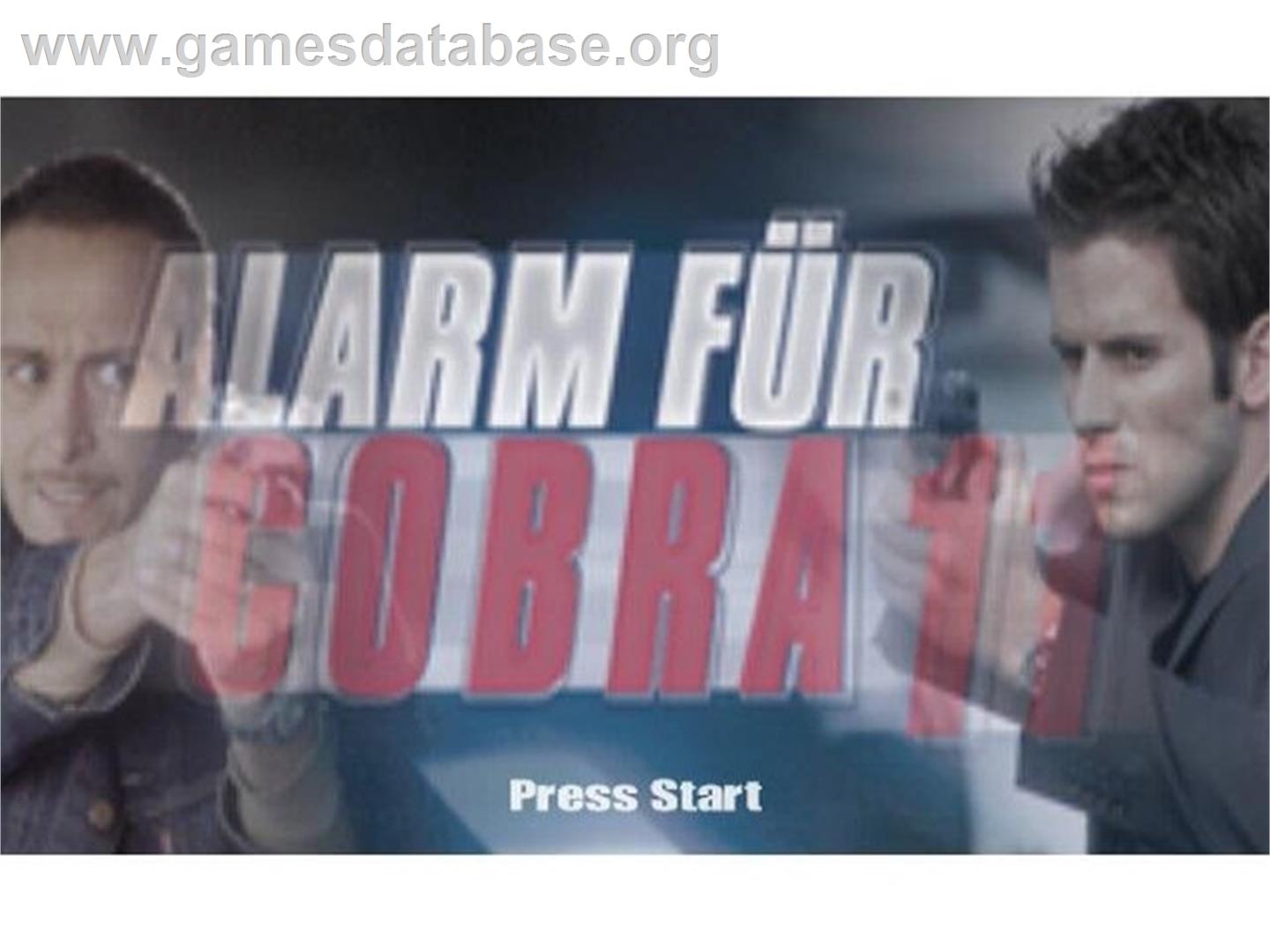 Alarm For Cobra 11 - Hot Pursuit - Sony Playstation 2 - Artwork - Title Screen