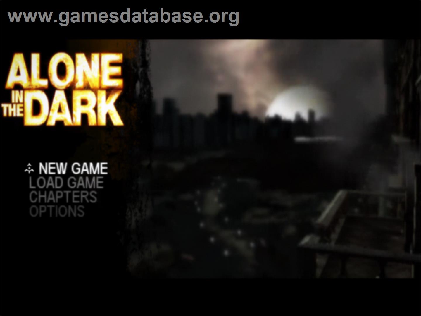 Alone In The Dark - Sony Playstation 2 - Artwork - Title Screen