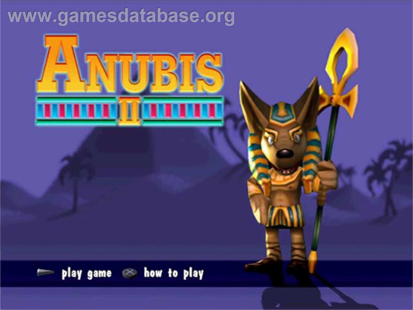 Anubis 2 - Sony Playstation 2 - Artwork - Title Screen