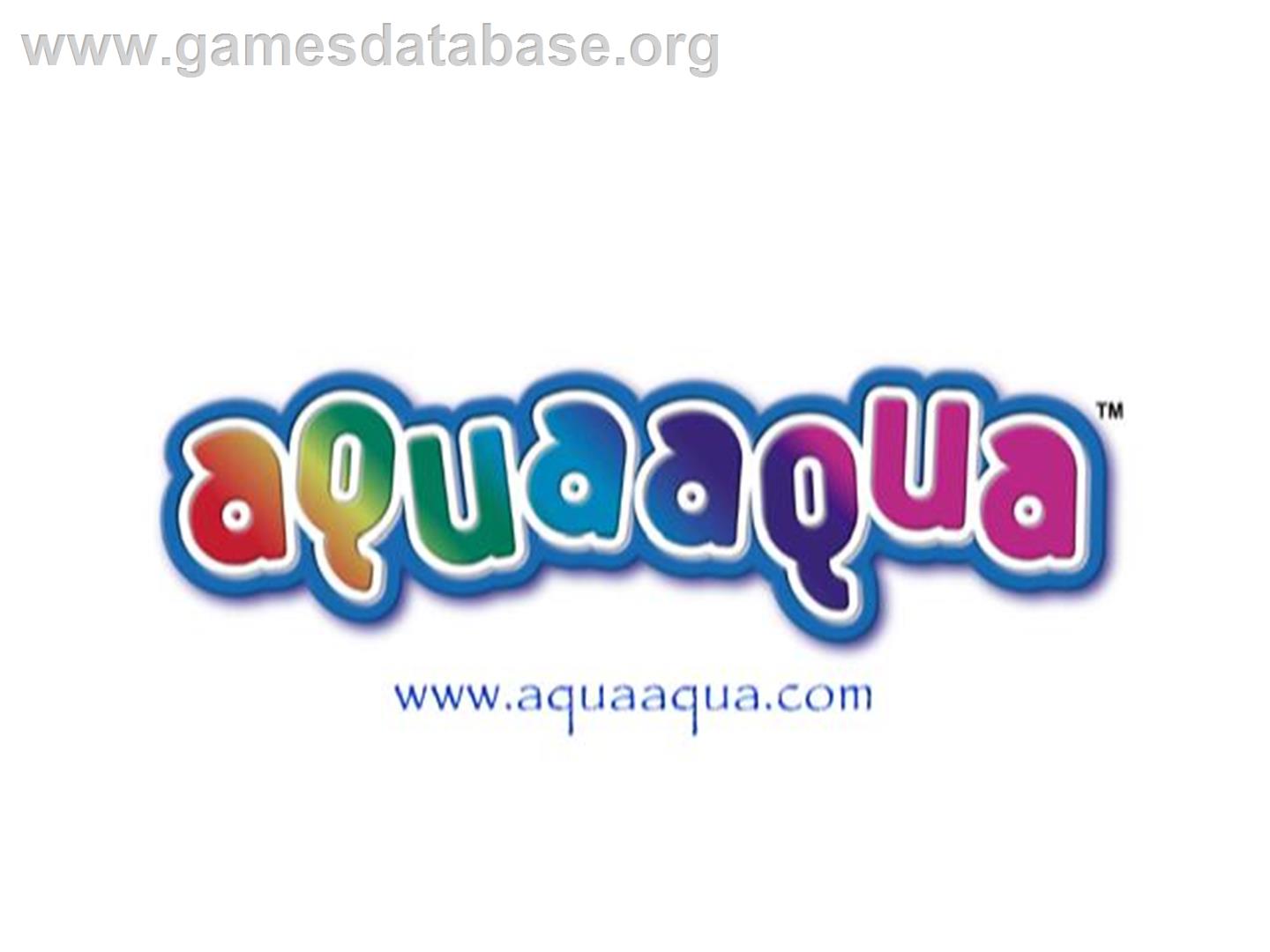 Aqua Aqua - Wetrix 2 - Sony Playstation 2 - Artwork - Title Screen