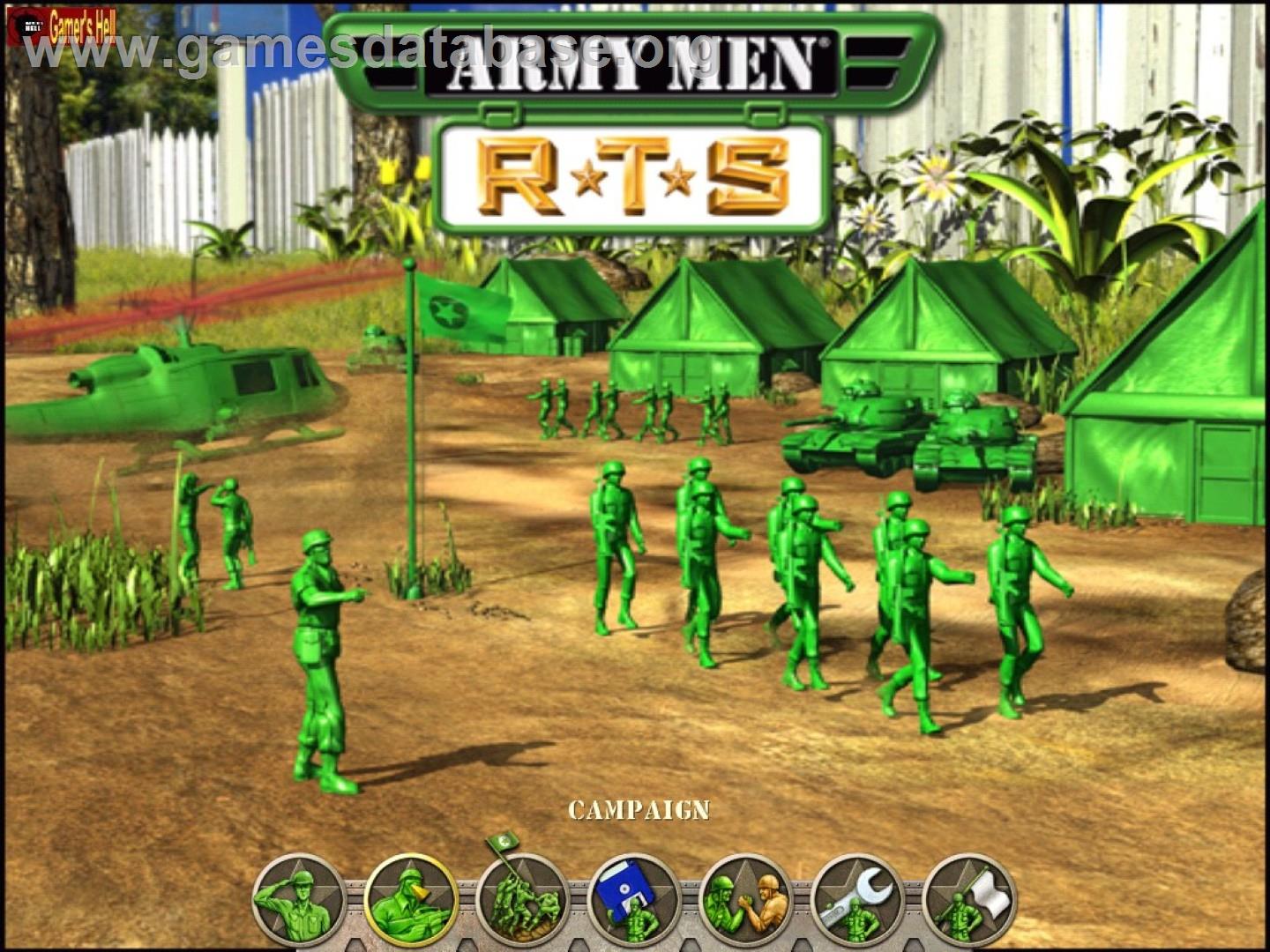 Army Men - RTS - Sony Playstation 2 - Artwork - Title Screen