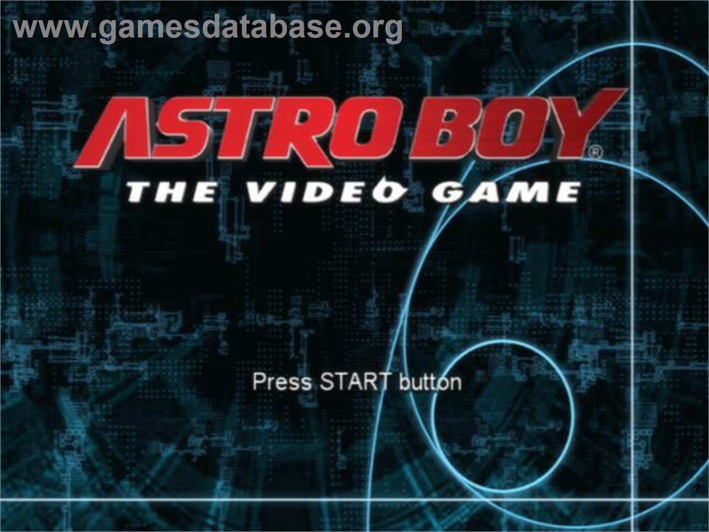 Astro Boy - The Video Game - Sony Playstation 2 - Artwork - Title Screen