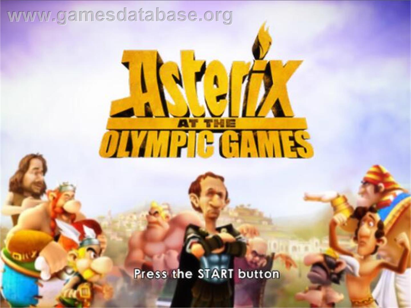 Astérix at the Olympic Games - Sony Playstation 2 - Artwork - Title Screen