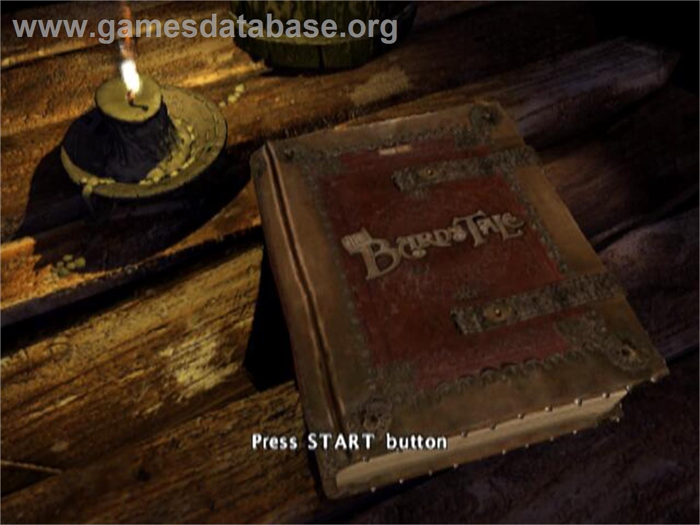 Bard's Tale, The - Sony Playstation 2 - Artwork - Title Screen