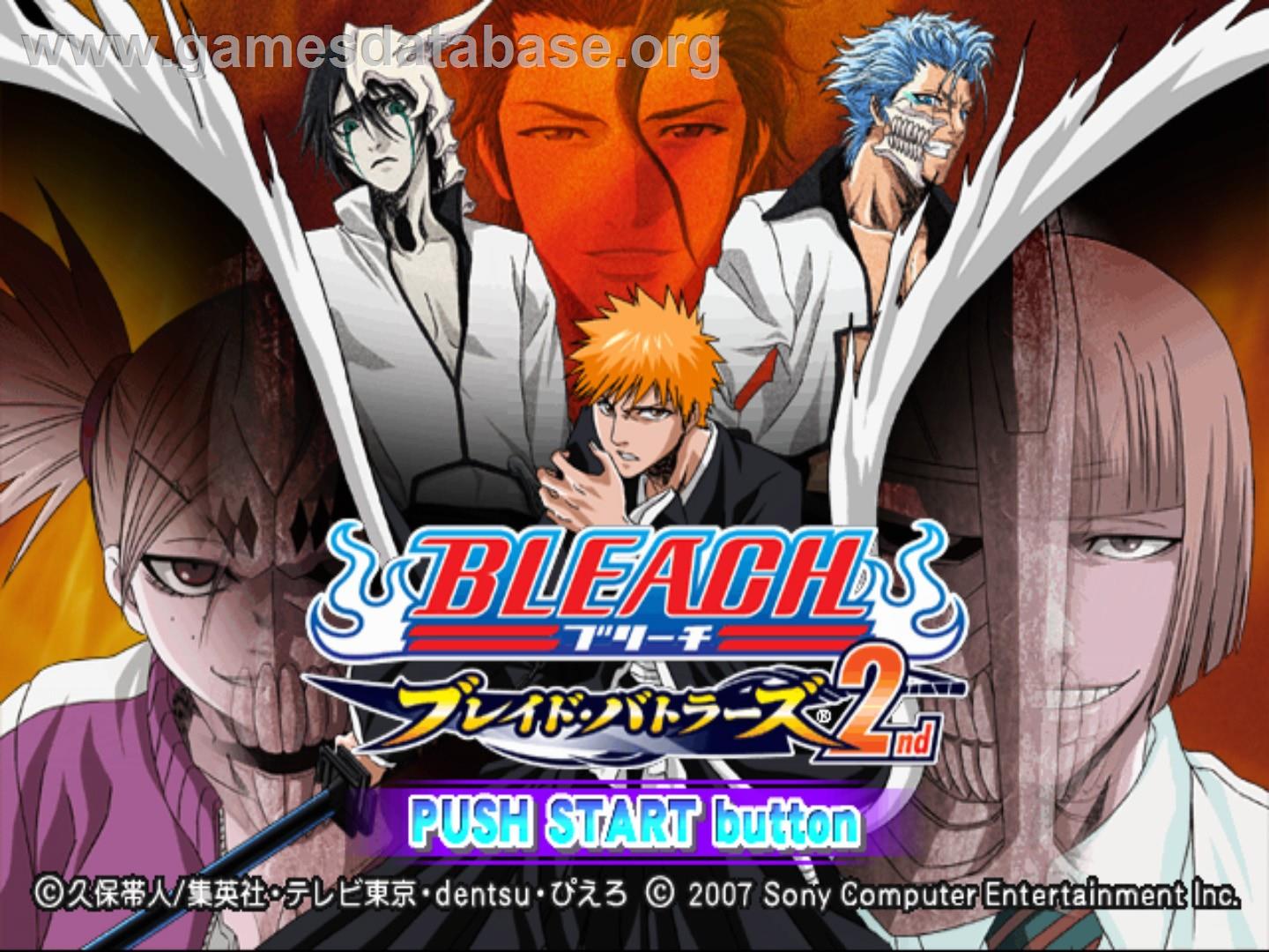 Bleach - Blade Battlers 2nd - Sony Playstation 2 - Artwork - Title Screen