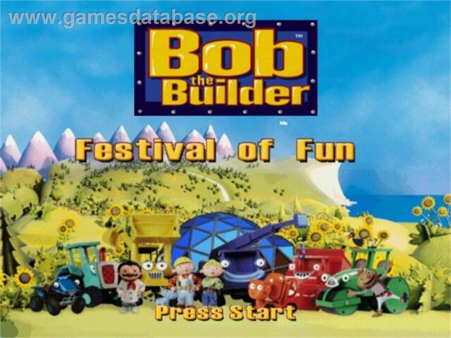 Bob The Builder - Festival Of Fun - Sony Playstation 2 - Artwork - Title Screen