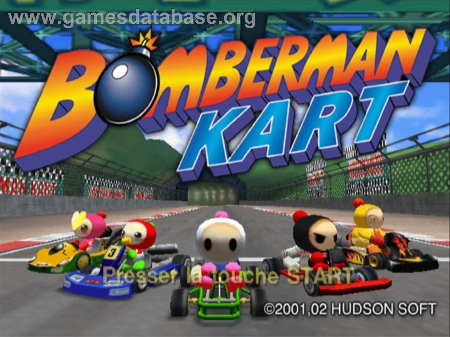 Bomberman Kart - Sony Playstation 2 - Artwork - Title Screen