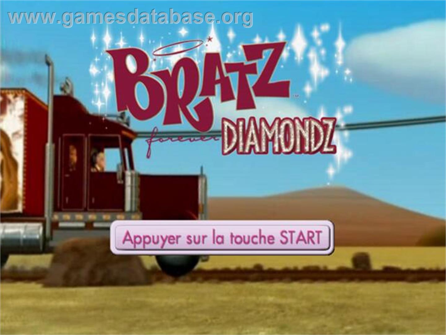 Bratz - Forever Diamondz - Sony Playstation 2 - Artwork - Title Screen