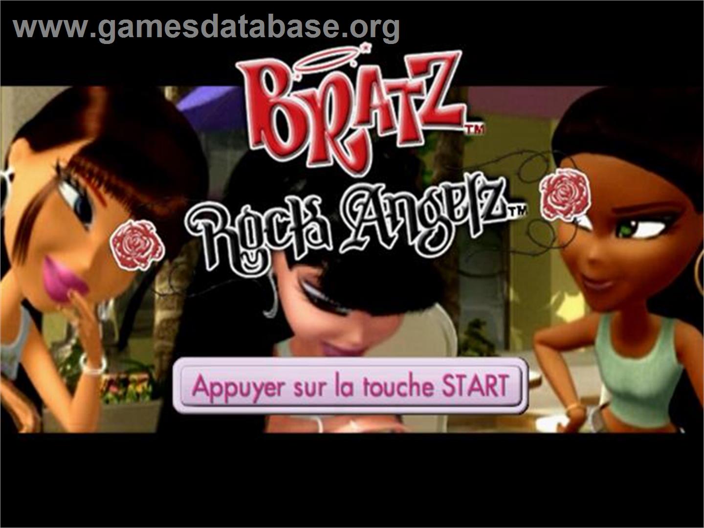 Bratz - Rock Angelz - Sony Playstation 2 - Artwork - Title Screen