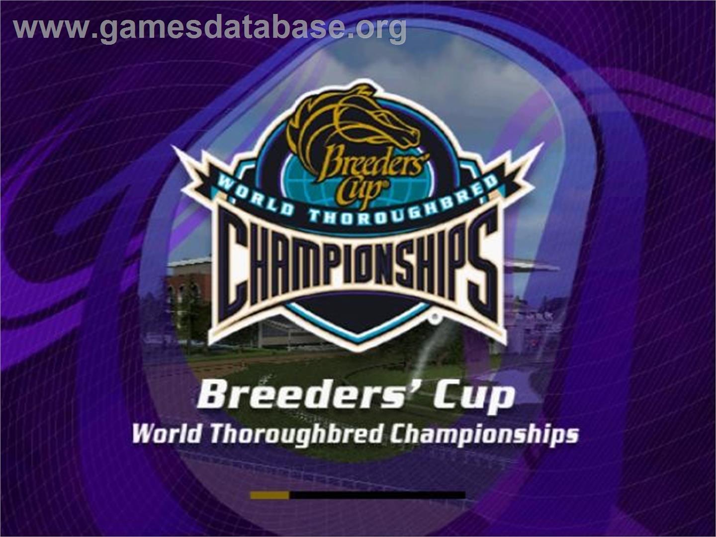 Breeders' Cup - World Thoroughbred Championships - Sony Playstation 2 - Artwork - Title Screen