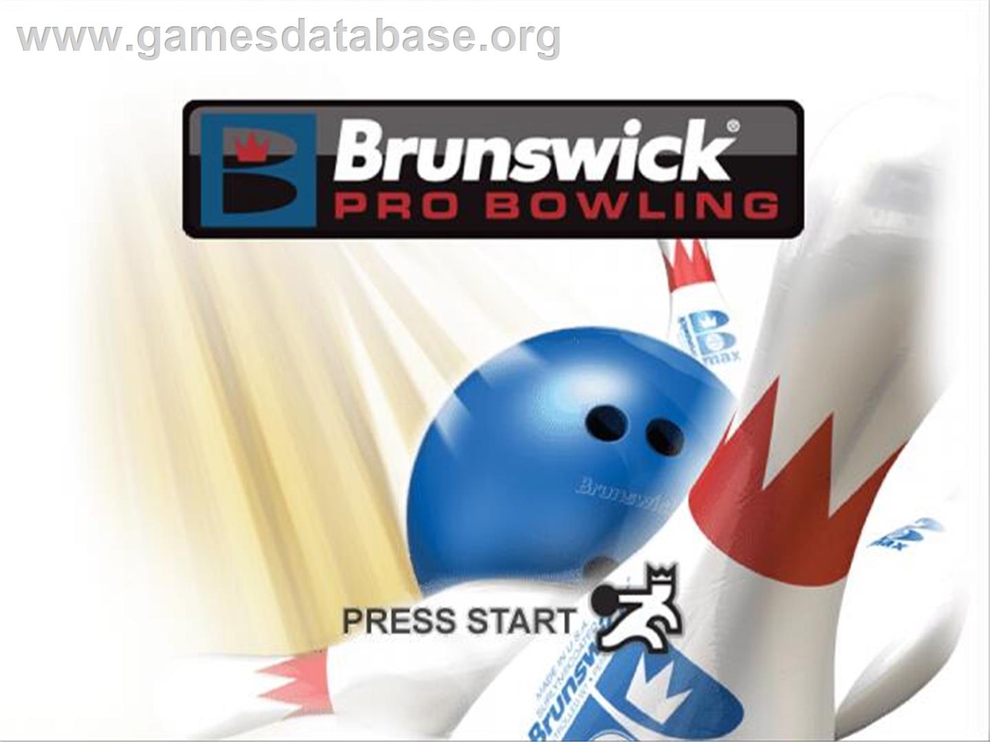 Brunswick Pro Bowling - Sony Playstation 2 - Artwork - Title Screen