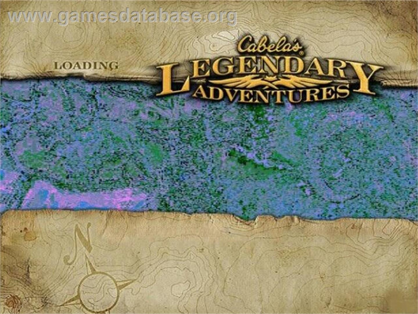 Cabela's Legendary Adventures - Sony Playstation 2 - Artwork - Title Screen