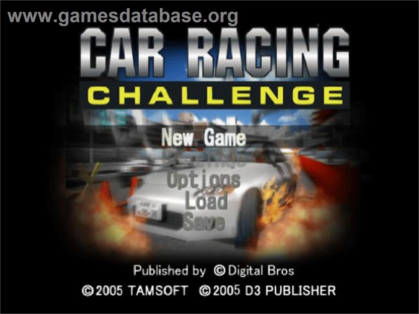 Car Racing Challenge - Sony Playstation 2 - Artwork - Title Screen