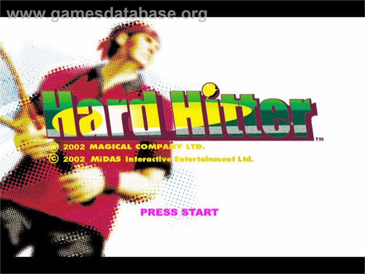 Centre Court - Hard Hitter - Sony Playstation 2 - Artwork - Title Screen