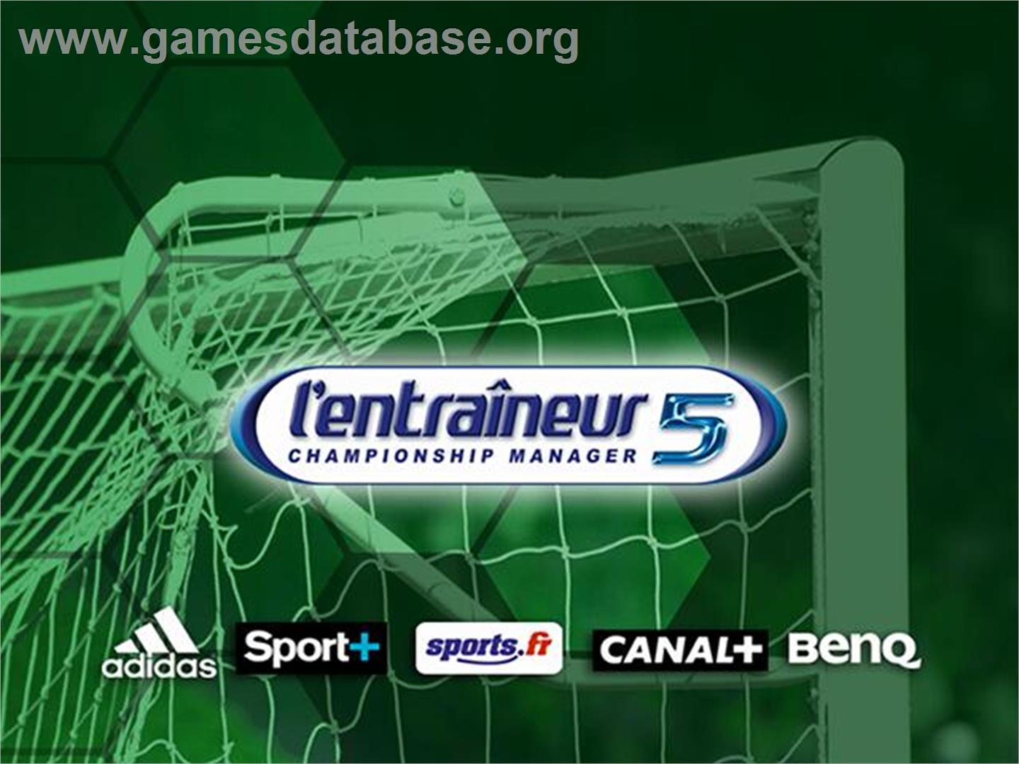Championship Manager 5 - Sony Playstation 2 - Artwork - Title Screen
