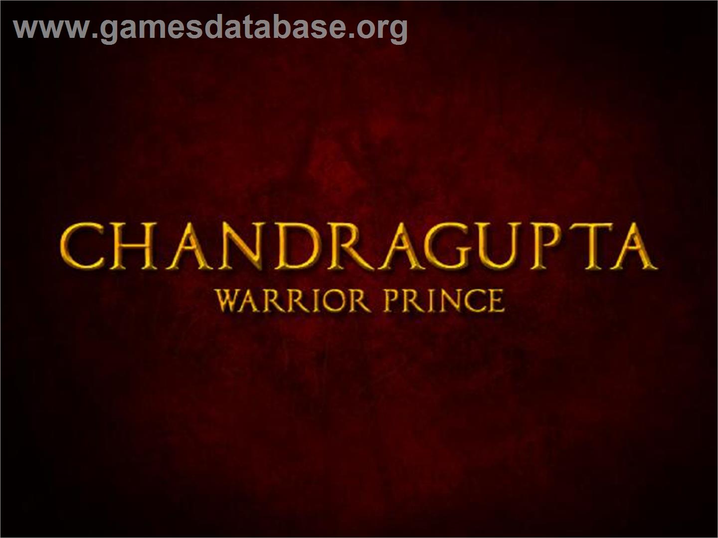 Chandragupta - Warrior Prince - Sony Playstation 2 - Artwork - Title Screen