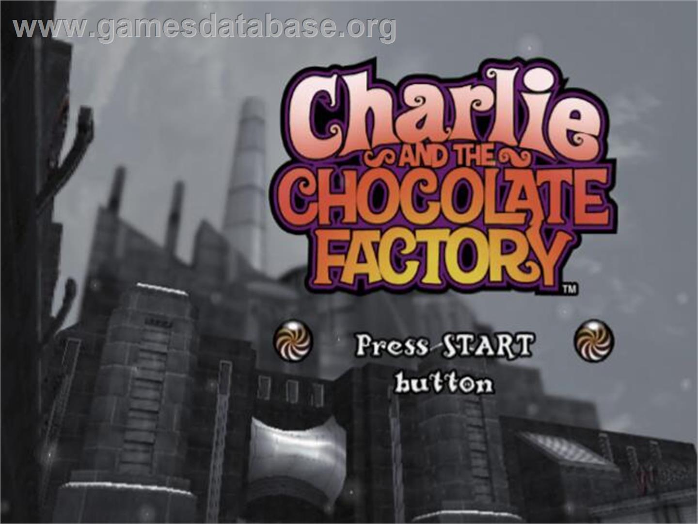 Charlie Et La Chocolaterie - Sony Playstation 2 - Artwork - Title Screen
