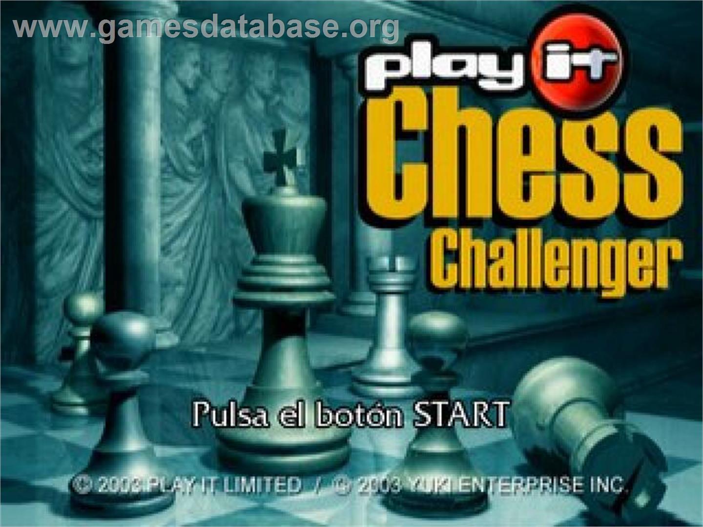 Chess Challenger - Sony Playstation 2 - Artwork - Title Screen