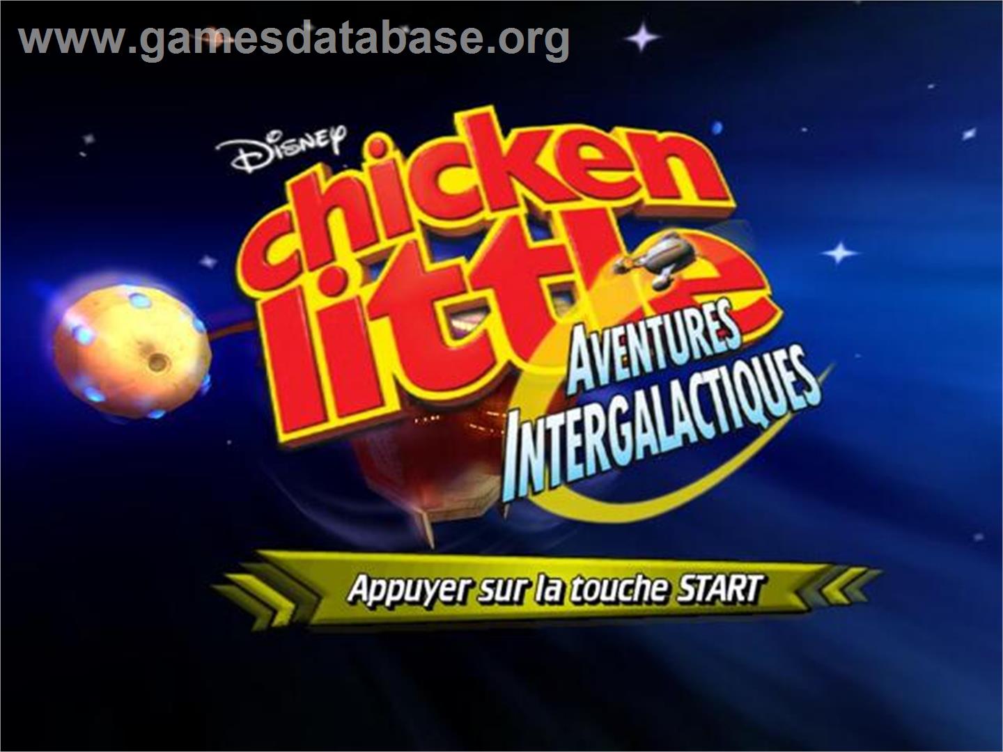 Chicken Little - Ace in Action - Sony Playstation 2 - Artwork - Title Screen