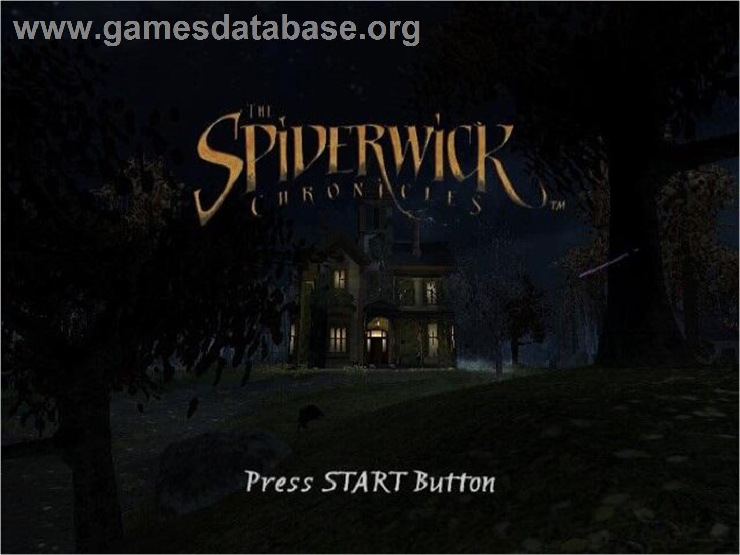 Chroniques De Spiderwick, Les - Sony Playstation 2 - Artwork - Title Screen