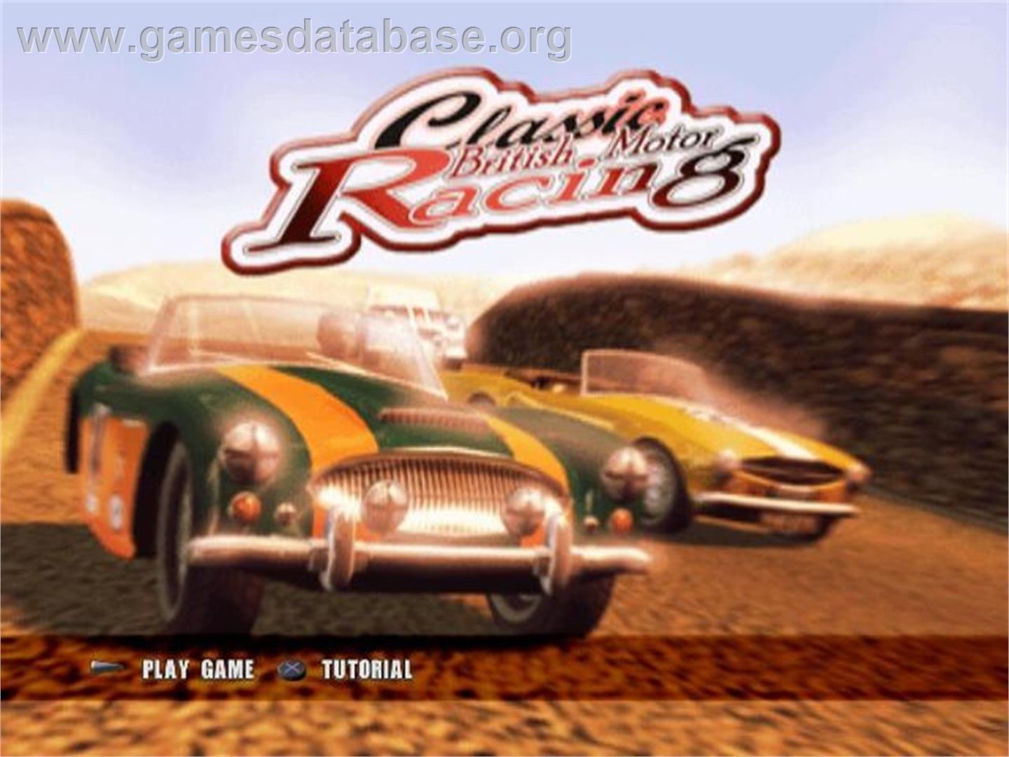 Classic British Motor Racing - Sony Playstation 2 - Artwork - Title Screen