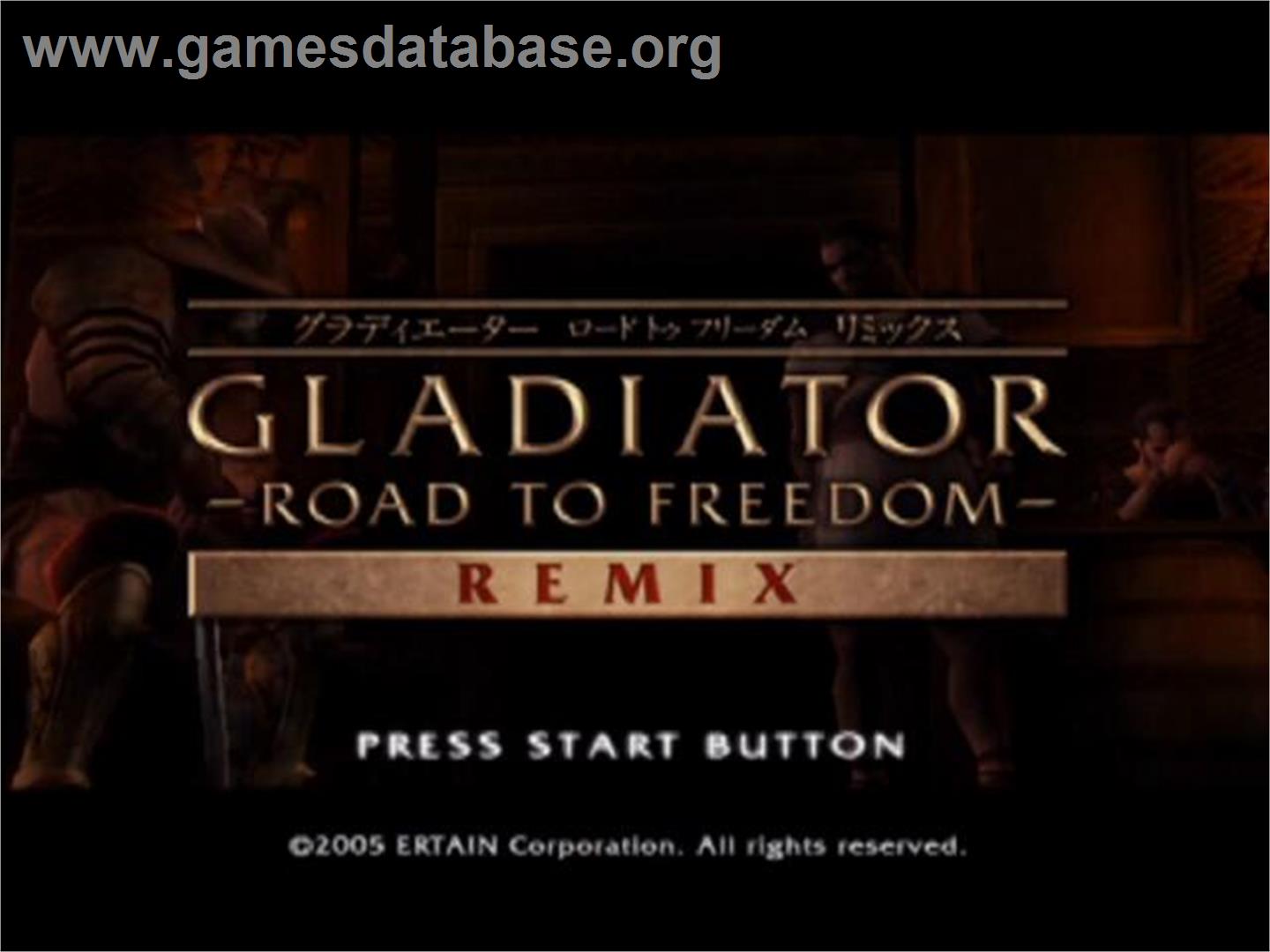 Colosseum - Road To Freedom - Sony Playstation 2 - Artwork - Title Screen