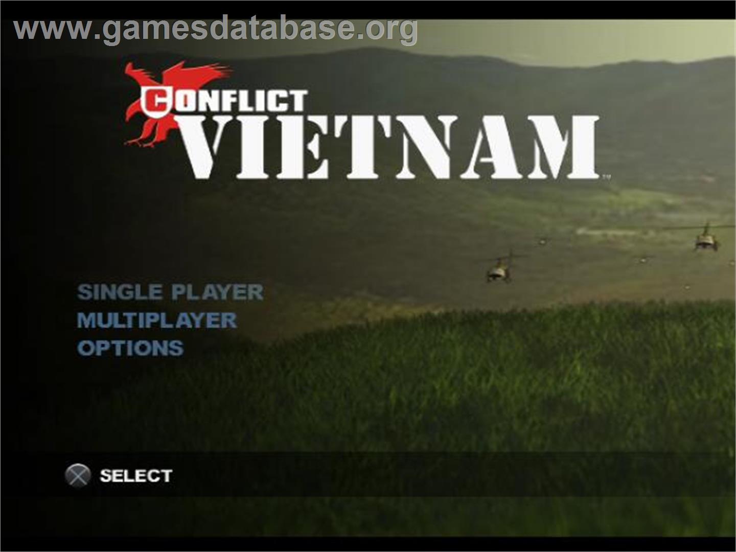 Conflict - Vietnam - Sony Playstation 2 - Artwork - Title Screen