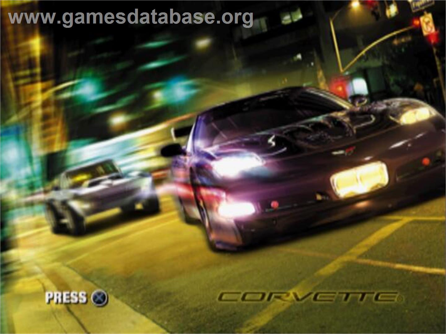 Corvette - Sony Playstation 2 - Artwork - Title Screen