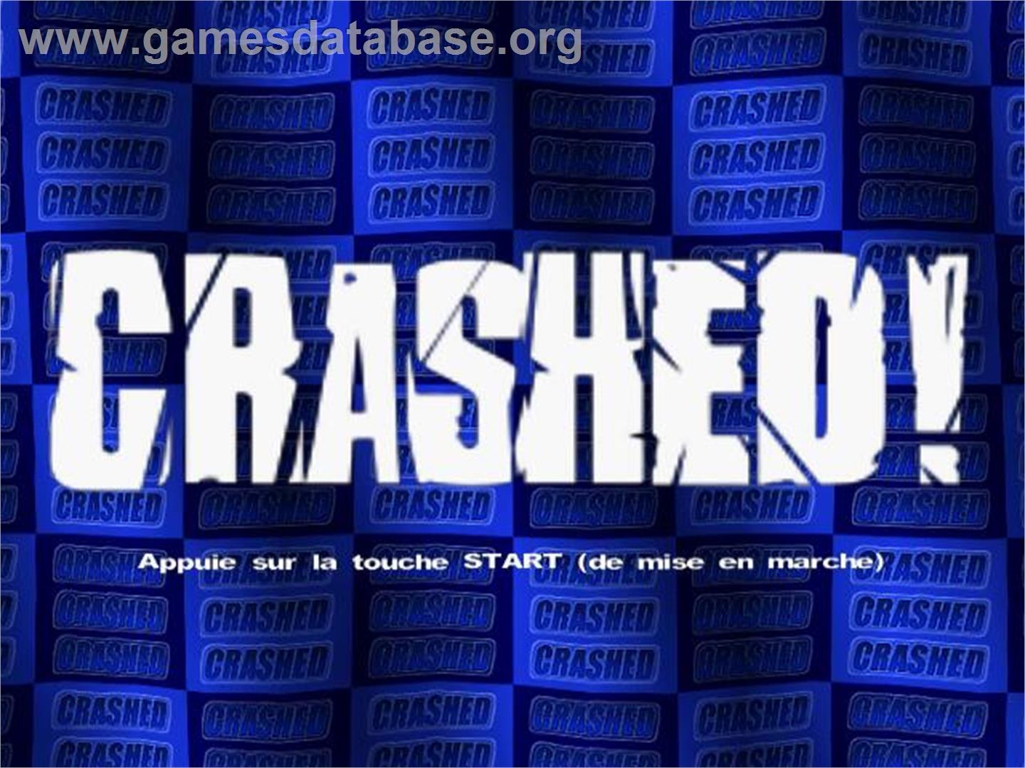 Crashed - Sony Playstation 2 - Artwork - Title Screen