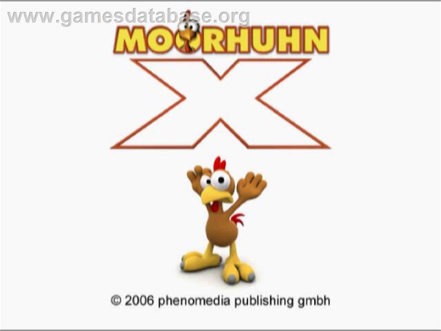 Crazy Chicken X - Sony Playstation 2 - Artwork - Title Screen