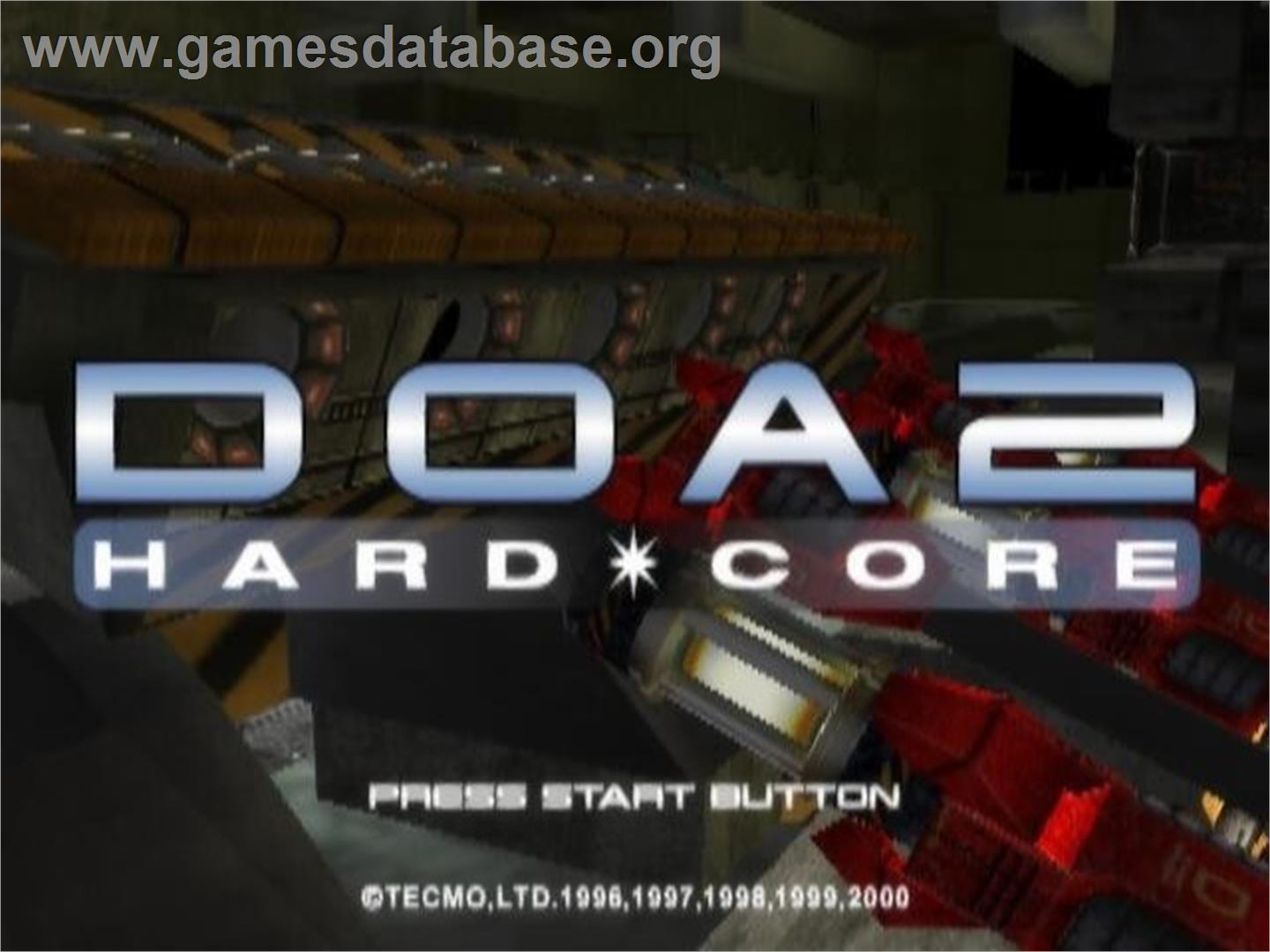 DOA2 - Dead or Alive 2 - Sony Playstation 2 - Artwork - Title Screen