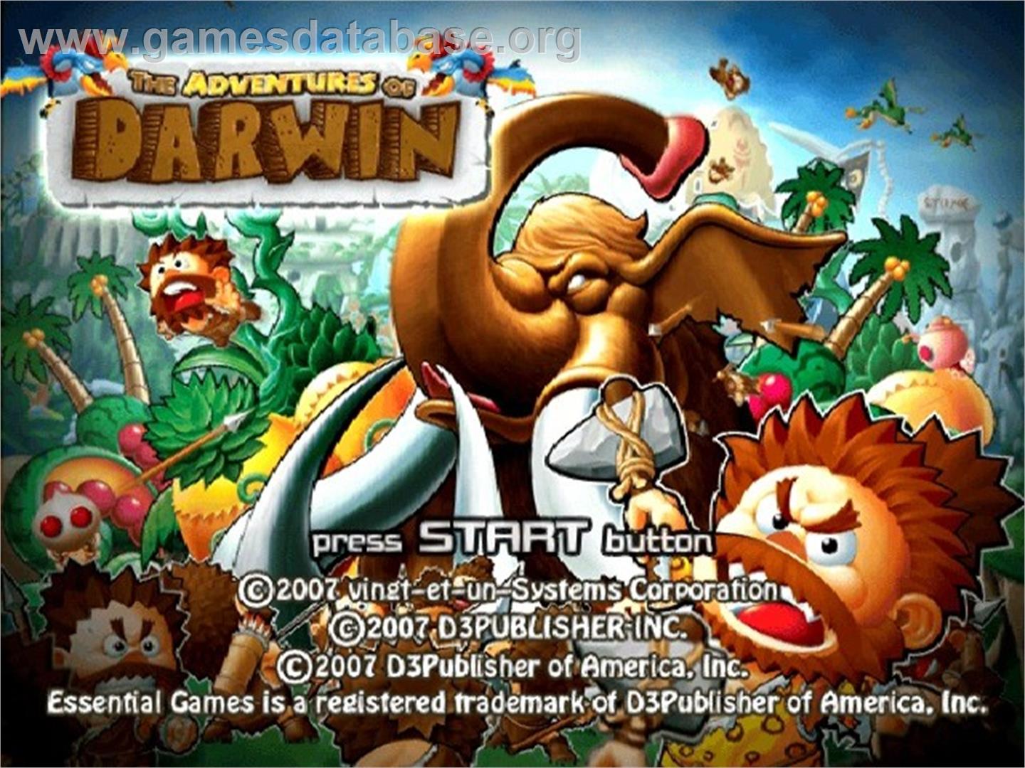 Darwin - Sony Playstation 2 - Artwork - Title Screen